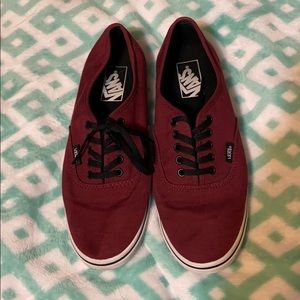 Burgundy Vans